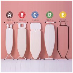 BRABANTIA κάλυμμα σιδερώστρας 124x38 cm Denim Grey (B) 8 mm τσόχα 236204