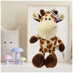 Λούτρινο Παιχνίδι Ζωάκι Καμηλοπάρδαλη με Βεντούζα 23 x 12 cm LEAN TOYS