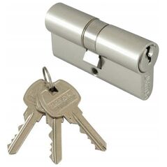 Κύλινδρος κλειδώματος GERDA, 40x50 mm, 3 κλειδιά, επινικελωμένος.