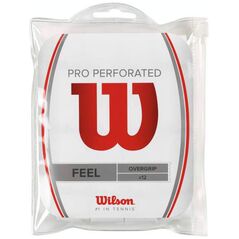 Wilson Pro Overgrip Διάτρητη λαβή, λευκό, 12 τεμ.