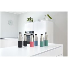 Tefal Bludrop Sleeve drinking bottle, 0.7 L, green/steel