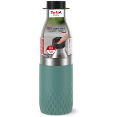 Tefal Bludrop Sleeve drinking bottle, 0.7 L, green/steel