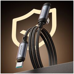 Καλώδιο JOYROOM S-A56 EnjoyX Series 90° USB-C - USB-C 60W 1,2m - μαύρο