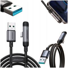Καλώδιο JOYROOM S-A56 EnjoyX Series 90° USB-A - USB-C 3A 1,2m - μαύρο