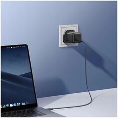 Φορτιστής τοίχου JOYROOM JR-TCG18 65W 1 x USB-C (βύσμα UK) - μαύρη