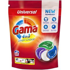 Vizir Gama Universal - Κάψουλες πλυντηρίου, καθολικές - 60 τεμάχια