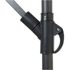 Ομπρέλα κήπου Beliani Calabria II σκούρο γκρι 268 εκ