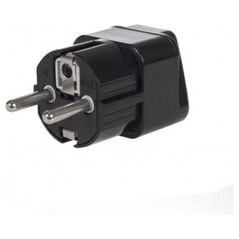 Maclean Αντάπτορας ταξιδιού πρίζα UK σε EU μαύρο (MCE155)