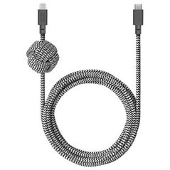 Καλώδιο USB Native Union USB-C - Lightning 3 m Μαύρο-λευκό (NCABLE-KV-CL-ZEB)