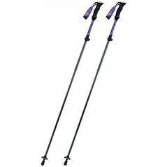 Μπαστούνια πεζοπορίας Qunature nordic walking αλουμινίου 110 - 130 cm - μοβ