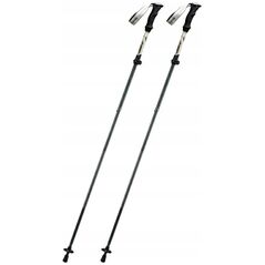 Μπαστούνια πεζοπορίας Qunature nordic walking αλουμινίου 110 - 130 cm - καφέ