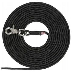 Trixie Tracking lead, trigger snap hook, round, S–L: 20m/ø6mm,black