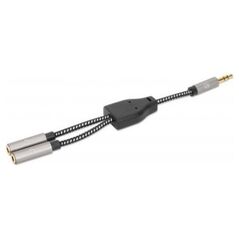 Manhattan MANHATTAN Καλώδιο διαχωριστή ακουστικών με προσαρμογέα ήχου Aux Y