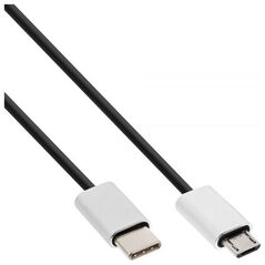Καλώδιο USB InLine USB-C - microUSB 1.5 m Μαύρο (35844)