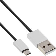 Καλώδιο USB InLine USB-A - microUSB 5 m Μαύρο (31750I)