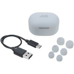 JVC Active Noise Cancelling TWS White, True Wireless Stereo (TWS), 20 - 20000 Hz, Calls/Music, 8.4 g, Headset, White