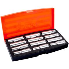 Σετ καρυδάκια Bahco 1/2" μακρύ 12 τεμαχίων 10-21mm