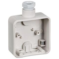 LAURITZ KNUDSEN Opus® 74 βάση 1 μονάδα με 1 βιδωτή σύνδεση M20, ανοιχτό γκρι