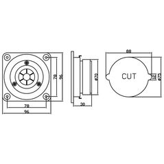 Ηχείο αυτοκινήτου Blow Ηχείο αυτοκινήτου BLOW YDQ406 4"50W 8Ohm