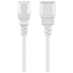 Καλώδιο τροφοδοσίας Goobay Goobay Power Cable C14 σε C13. Λευκό. 0.5m
