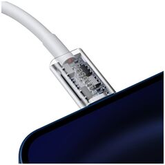Καλώδιο USB Baseus USB-C - Lightning 1.5 m Λευκό (CATLYS-B02)