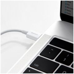 Καλώδιο USB Baseus USB-C - Lightning 1.5 m Λευκό (CATLYS-B02)