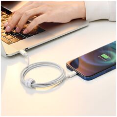 Καλώδιο USB Baseus USB-C - Lightning 1.5 m Λευκό (CATLYS-B02)