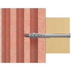 Σετ βιδών και ούπα Fischer 46263, Τούβλο, Μπετόν, Torx, TX40, ETA-07/0121, 80 mm