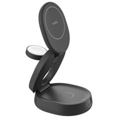 Belkin Μαγνητικός φορτιστής 3 σε 1, πτυσσόμενος, Qi2 15W, τροφοδοτικό 36W, μαύρος