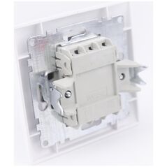 Διπλός διακόπτης με φωτισμό VCX LC 04 Λευκό