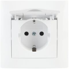 Πρίζα με καπάκι τύπου: schuko VCX LC 18 Λευκό