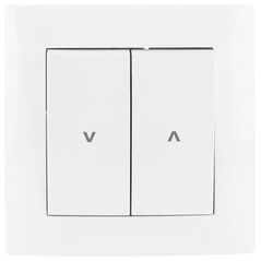 Μονός διακόπτης περσίδων (διπλός διακόπτης) VCX LC 12 Λευκό