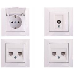 Διπλός διακόπτης σκάλας VCX LC 05 Λευκός