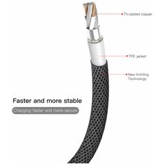 Καλώδιο USB Baseus USB-A - Lightning 1.8 m Μαύρο (27106-uniw)