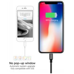 Καλώδιο USB Baseus USB-A - Lightning 1.8 m Μαύρο (27106-uniw)