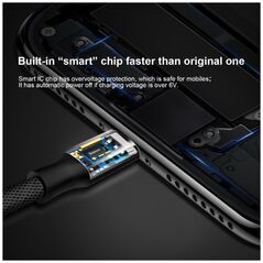 Καλώδιο USB Baseus USB-A - Lightning 1.8 m Μαύρο (27106-uniw)