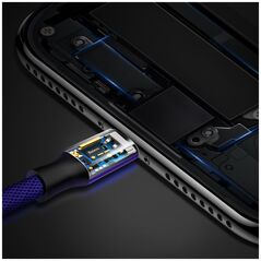 Καλώδιο USB Baseus USB-A - Lightning 1.2 m Μπλε (25264-uniw)