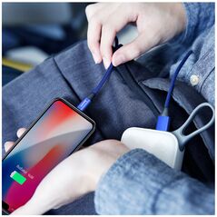 Καλώδιο USB Baseus USB-A - Lightning 1.2 m Μπλε (25264-uniw)