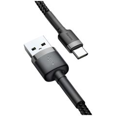 Καλώδιο USB Baseus USB-A - USB-C 0.5 m Μαύρο-γκρι (CATKLF-AG1)