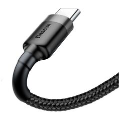 Καλώδιο USB Baseus USB-A - USB-C 1 m Μαύρο-γκρι (CATKLF-BG1)