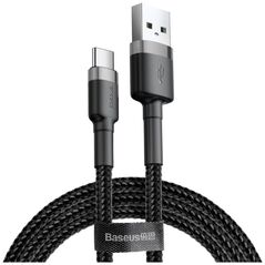 Καλώδιο USB Baseus USB-A - USB-C 2 m Μαύρο-γκρι (CATKLF-CG1)