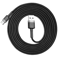 Καλώδιο USB Baseus USB-A - USB-C 2 m Μαύρο-γκρι (CATKLF-CG1)