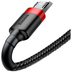 Καλώδιο USB Baseus USB-A - microUSB 3 m Μαύρο-κόκκινο (CAMKLF-H91)