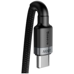 Καλώδιο USB Baseus USB-C - USB-C 2 m Μαύρο-γκρι (BSU1006GRYBLK)