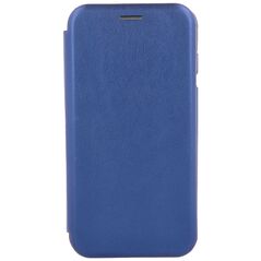 Case SAMSUNG GALAXY A51 Leatherette Wallet Flip Elegance navy blue