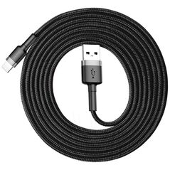 Καλώδιο USB Baseus USB-A - Lightning 2 m Μαύρο-γκρι (6953156275010)