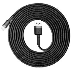 Καλώδιο USB Baseus USB-A - Lightning 3 m Μαύρο-γκρι (6953156296305)