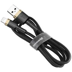 Καλώδιο USB Baseus USB-A - Lightning 3 m Μαύρο-Χρυσό (CALKLF-RV1)