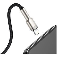 Καλώδιο USB Baseus USB-A - Lightning 0.25 m Μαύρο (CALJK-01)