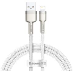 Καλώδιο USB Baseus USB-A - Lightning 1 m Λευκό (CALJK-A02)